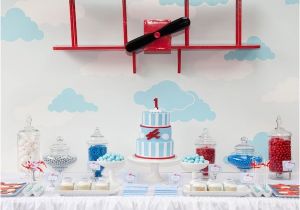 Vintage Airplane Birthday Decorations Vintage Airplane First Birthday Party