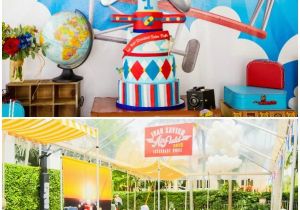 Vintage Airplane Birthday Decorations Vintage Airplane Party Featured Party Amy 39 S Party Ideas