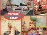 Vintage Airplane Birthday Decorations Vintage Airplane Party Printable Collection Mimi 39 S Dollhouse