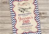Vintage Airplane Birthday Invitations Vintage Airplane Birthday Printable Invitations Rustic theme