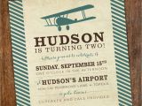 Vintage Airplane Birthday Invitations Vintage Airplane Boys Birthday Party Invitation Turquoise