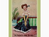Vintage Birthday Cards for Her Funny Vintage 21st Birthday for Her Card Zazzle Com
