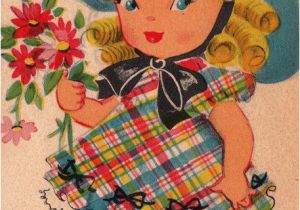 Vintage Birthday Cards for Her Vintage 1940s Birthday Greetings to A Sweet Little Girl