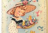 Vintage Birthday Cards for Her Vintage Birthday Card Happy Birthday Sister In Law