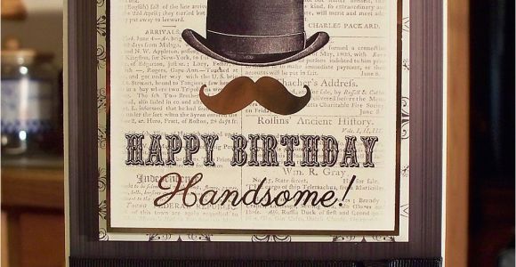 Vintage Birthday Cards for Men Vintage Style Masculine Birthday Card for Men that Wear A