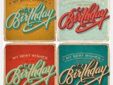 Vintage Birthday Cards Free Downloads 111 Birthday Vectors Stickers Free Psd Vector Eps