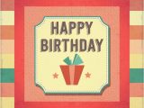 Vintage Birthday Cards Free Downloads Retro Happy Birthday Card Vector Free Download