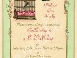 Vintage Style Birthday Invitations Any Age Shabby Chic Vintage Tea Party Birdcage Birthday
