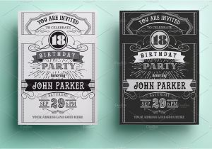 Vintage Style Birthday Invitations Vintage Birthday Invitation Invitation Templates