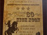 Vintage Style Birthday Invitations Vintage Inspired Cowboy Party Invitation by