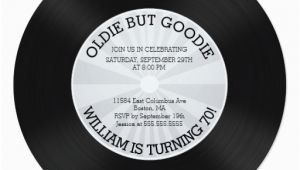 Vinyl Record Birthday Invitations Retro Vinyl Record Birthday Party Invitation Zazzle