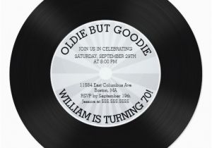 Vinyl Record Birthday Invitations Retro Vinyl Record Birthday Party Invitation Zazzle