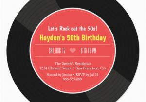 Vinyl Record Birthday Invitations Retro Vinyl Record Birthday Party Invitations Zazzle