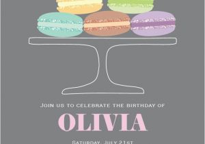 Vista Print Birthday Invitation 17 Best Images About Macaron Birthday On Pinterest