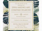 Vista Print Birthday Invites Vistaprint Wedding Thank You Cards Elegant Palm Leaves