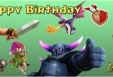 Vistaprint Happy Birthday Banner Clash Of Clans Birthday Banner Generic Digital File