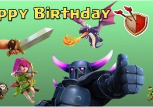 Vistaprint Happy Birthday Banner Clash Of Clans Birthday Banner Generic Digital File