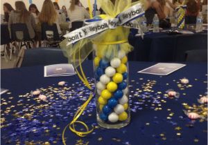 Volleyball Birthday Decorations High School Volleyball Centerpieces Use Six Gumballs as