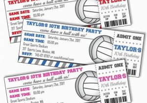 Volleyball Birthday Invitations 20 Best Volleyball Party Ideas Images On Pinterest