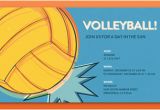 Volleyball Birthday Invitations Sports Leagues Free Online Invitations