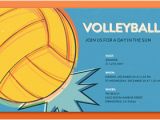 Volleyball Birthday Invitations Sports Leagues Free Online Invitations
