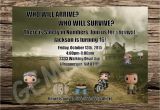 Walking Dead Birthday Invitations Walking Dead Invitation Walking Dead Invite Walking Dead