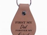 Walmart Birthday Gifts for Him First My Dad forever My Friend Leather Key Chain Great