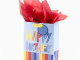 Walmart Birthday Gifts for Him Hallmark Medium Gift Bag with Tissue Happy Birthday