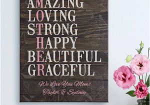 Walmart Birthday Gifts for Him Personalized Mother Spells Love Canvas Available In 2
