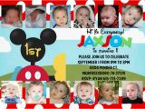 Walmart First Birthday Invitations Template Mickey Mouse First Birthday Invitations Wal On