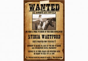 Wanted Birthday Invitation Template Wanted Poster Cowboy Birthday Invitations Jellyfish Prints