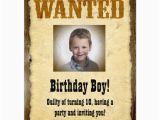 Wanted Birthday Invitation Template Wanted Poster Western Birthday Party Personalized