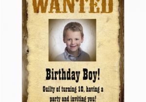 Wanted Birthday Invitation Template Wanted Poster Western Birthday Party Personalized