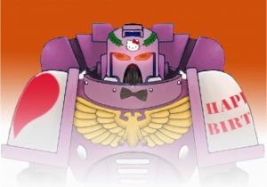 Warhammer Birthday Card Space Marine Birthday Card by Al128128 On Deviantart