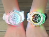 Watch Birthday Girl Online School Boy Girl Watches Electronic Colorful Light source