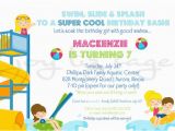 Water Park Birthday Invitations Items Similar to Waterpark Birthday Digital Invitation