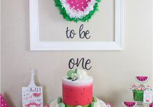 Watermelon Birthday Party Decorations A Watermelon First Birthday Party with Cricut Jen T by