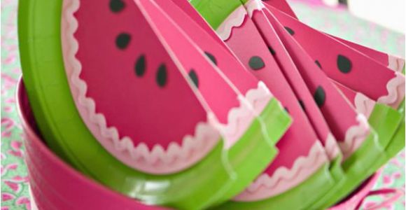 Watermelon Birthday Party Decorations Kara 39 S Party Ideas Watermelon Fruit Summer Girl 1st