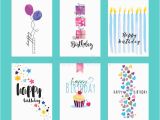 Website for Birthday Cards Set Of Birthday Greeting Card Templates Stock Vector