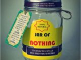 Weird Birthday Gifts for Boyfriend Best Gag Gift A Jar Of Nothing Funny Gift for
