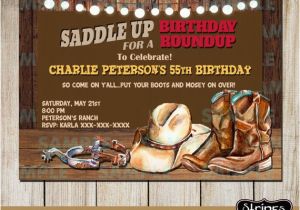 Western Birthday Invitations for Adults Western Invitations Cowboy 39 S Party Western Party Cowboy