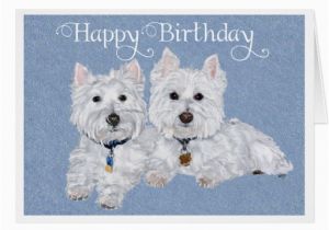 Westie Birthday Cards West Highland Terrier Cards Photo Card Templates