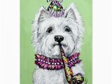 Westie Birthday Cards Westie Birthday Party Card Zazzle