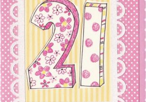 What to Buy for 21st Birthday Girl Dotty 21st Birthday Card Karenza Paperie