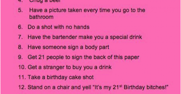 What to Buy for A 21st Birthday Girl What are some Good Ideas for A 21st Birthday Checklist