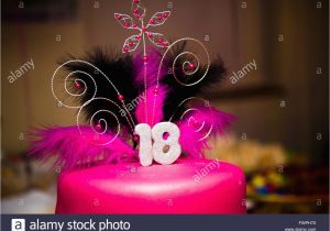 What to Do for 18th Birthday Girl A Teenage Girl 39 S 18th Birthday Party Pink Cake Uk Stock