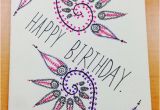 What to Draw On A Birthday Card Hand Drawn Birthday Card by Cardsbys On Etsy 5 00