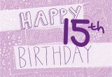 What to Get for 15th Birthday Girl Happy 15th Birthday Girl 39 S Card by Megan Claire