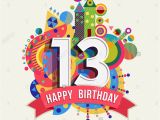 What to Get for A 13 Year Old Birthday Girl Happy Birthday Thirteen 13 Year Fun Celebration Greeting