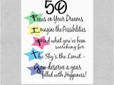 What to Say In A 50th Birthday Card Items Similar to 50th Birthday Card Milestone Birthday